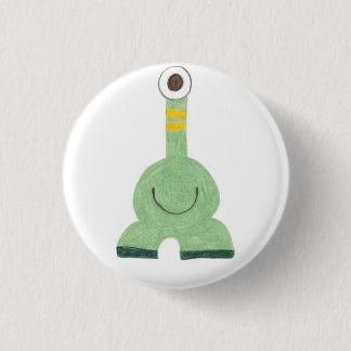 Badge Rond 2,50 Cm Rayures jaunes