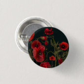 Badge Rond 2,50 Cm Red Poppies (Devant & derrière)