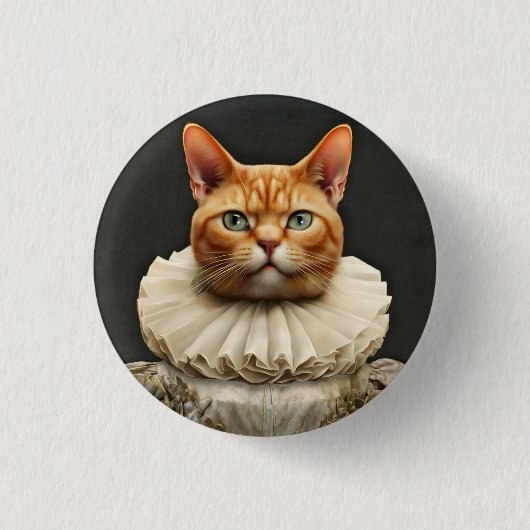 Badge Rond 2,50 Cm Regal Cat (Devant)