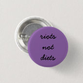 Badge Rond 2,50 Cm Régimes d'émeutes pas (Devant & derrière)