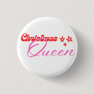 Badge Rond 2,50 Cm Reine de Noël