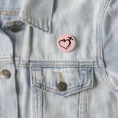 Badge Rond 2,50 Cm reine du bouton de SM de pelles - customisé (En situation)