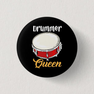 Badge Rond 2,50 Cm Reine du tambour
