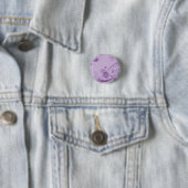 BADGE ROND 2,50 CM REMOUS ET POINTS DE CERCLE MAUVE-CLAIR (En situation)
