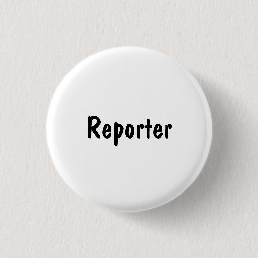 Badge Rond 2,50 Cm Reporter (Devant)