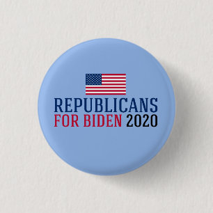 Badge Rond 2,50 Cm Républicains pour Joe Biden 2020