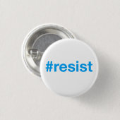 Badge Rond 2,50 Cm #resist (Devant & derrière)