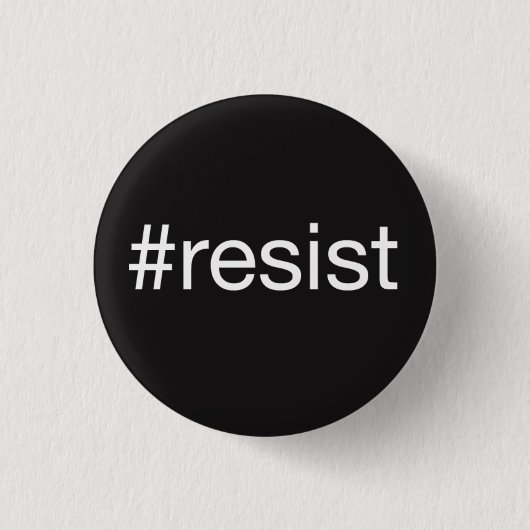 Badge Rond 2,50 Cm #resist (Devant)