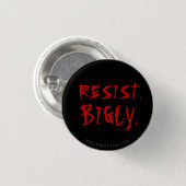 BADGE ROND 2,50 CM RÉSISTEZ. BIGLY. (Devant & derrière)