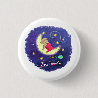 Badge Rond 2,50 Cm Respirez juste