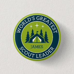 Badge Rond 2,50 Cm Responsable scout personnalisé