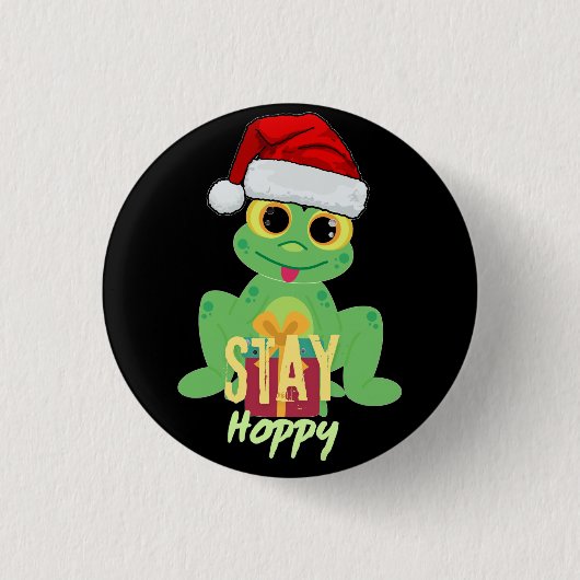 Badge Rond 2,50 Cm Restez Hoppes (Devant)