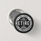Badge Rond 2,50 Cm Retired (Devant & derrière)