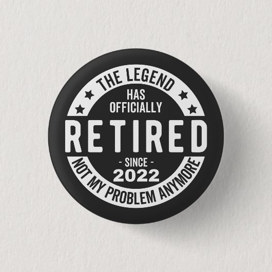 Badge Rond 2,50 Cm Retired (Devant)