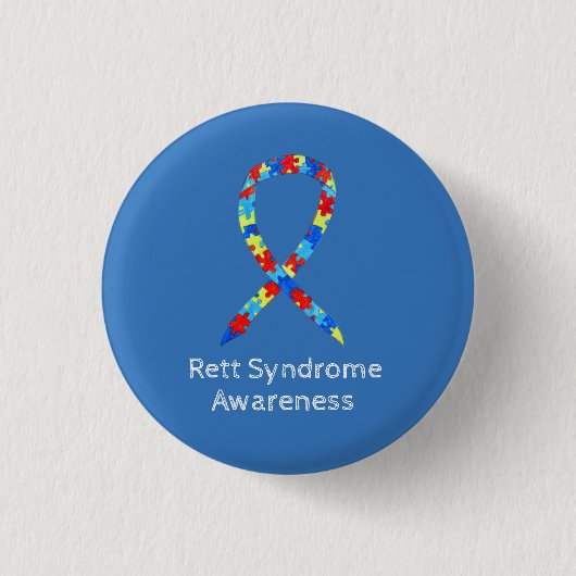 Badge Rond 2,50 Cm Retourner le syndrome de la conscience de l'énigme (Devant)
