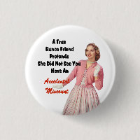 Rétro bouton vintage drôle de prix de Bunco