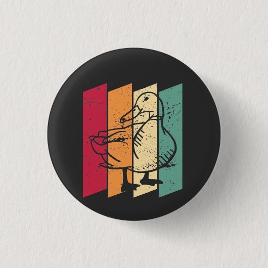 Badge Rond 2,50 Cm Rétro-canard (Devant)