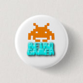 Badge Rond 2,50 Cm Retro Gamer (Devant)