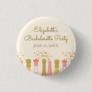 Badge Rond 2,50 Cm Retro Glam Années 60 Enterrement de Vie de Jeune F