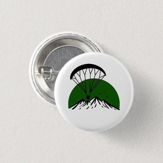 Badge Rond 2,50 Cm Rétro paramoteur (Devant & derrière)