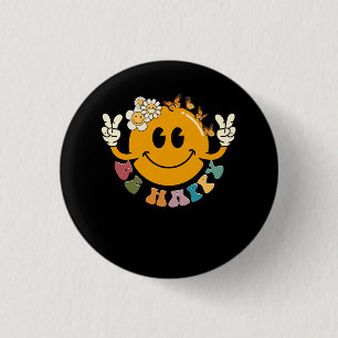 Badge Rond 2,50 Cm Retro Smiley Smile Face Be Happy Face tendance hav