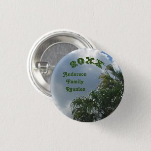 Badge Rond 2,50 Cm Réunion de famille de la famille des palmiers trop
