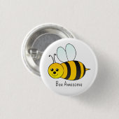 Badge Rond 2,50 Cm Rêve d'abeille (Devant & derrière)