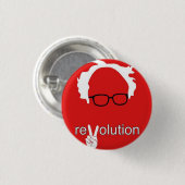 Badge Rond 2,50 Cm Révolution Bernie Sanders 2016 (Devant & derrière)