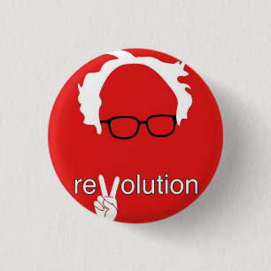 Badge Rond 2,50 Cm Révolution Bernie Sanders 2016