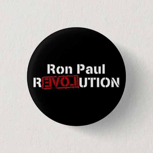 Badge Rond 2,50 Cm révolution inverse de Ron Paul (Devant)