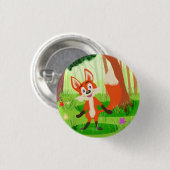 Badge Rond 2,50 Cm Reynard le Fox (Devant & derrière)