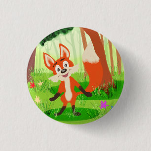 Badge Rond 2,50 Cm Reynard le Fox