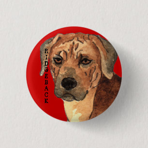 Badge Rond 2,50 Cm Rhodesian Ridgeback Color Block