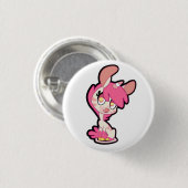 Badge Rond 2,50 Cm Rhubarbe (Devant & derrière)