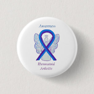 Badge Rond 2,50 Cm Rhumatoïde Sensibilisation à l'arthrite Ruban An