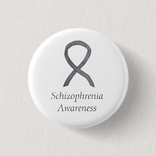 Badge Rond 2,50 Cm Ribbon de sensibilisation à la schizophrénie Éping
