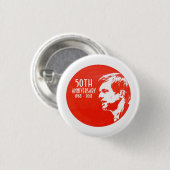 Badge Rond 2,50 Cm Robert F. Kennedy : 50e anniversaire (Devant & derrière)