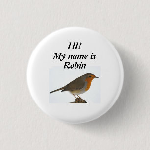 Badge Rond 2,50 Cm Robin