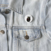 Badge Rond 2,50 Cm Robot d'adjectif d'objet (En situation)
