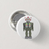 Badge Rond 2,50 Cm Robot de jouet (Devant & derrière)