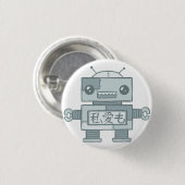 Badge Rond 2,50 Cm Robot sans amour (Devant & derrière)