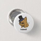 Badge Rond 2,50 Cm Rocco chic en effet ! Bouton (Devant & derrière)