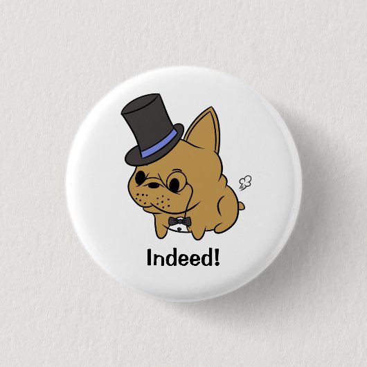 Badge Rond 2,50 Cm Rocco chic en effet ! Bouton (Devant)