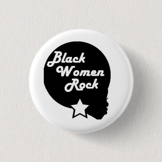 Badge Rond 2,50 Cm Roche de femmes de couleur ! (Devant)