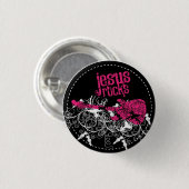 Badge Rond 2,50 Cm Roches de Jésus (Devant & derrière)