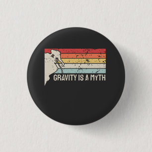 Badge Rond 2,50 Cm Rock Climbing Vintage