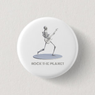 Badge Rond 2,50 Cm Rock The Planet