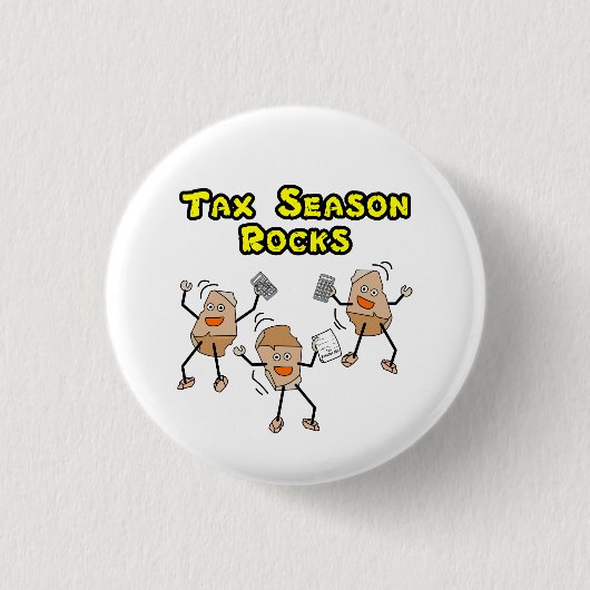 Badge Rond 2,50 Cm Rocks de la saison fiscale (Devant)