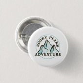 Badge Rond 2,50 Cm Rocky Peaks Aventure Collective Pin (Devant & derrière)