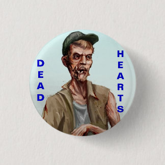 Badge Rond 2,50 Cm Roman mort de coeurs - bouton de zombi